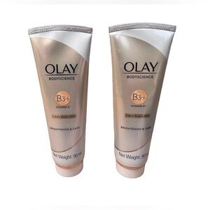 OLAY BODYSCIENCE B3+ Brightening & Care Creme Body Lotion X2 NEW